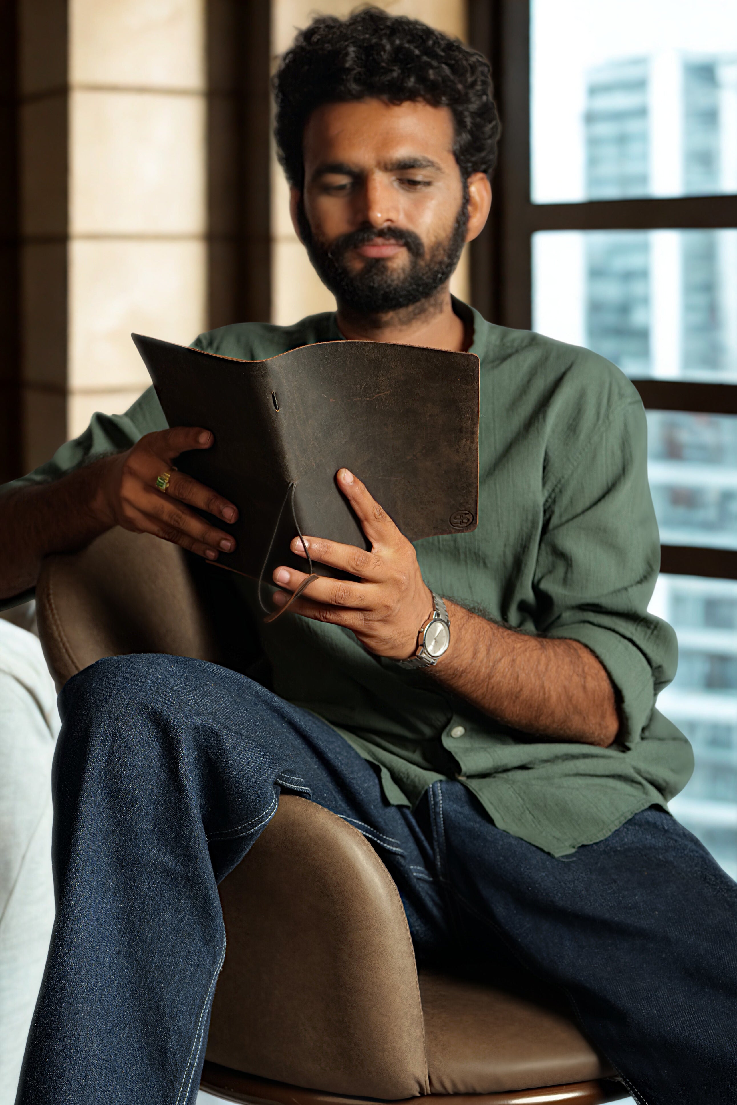 Leather Journals pages-100 A5