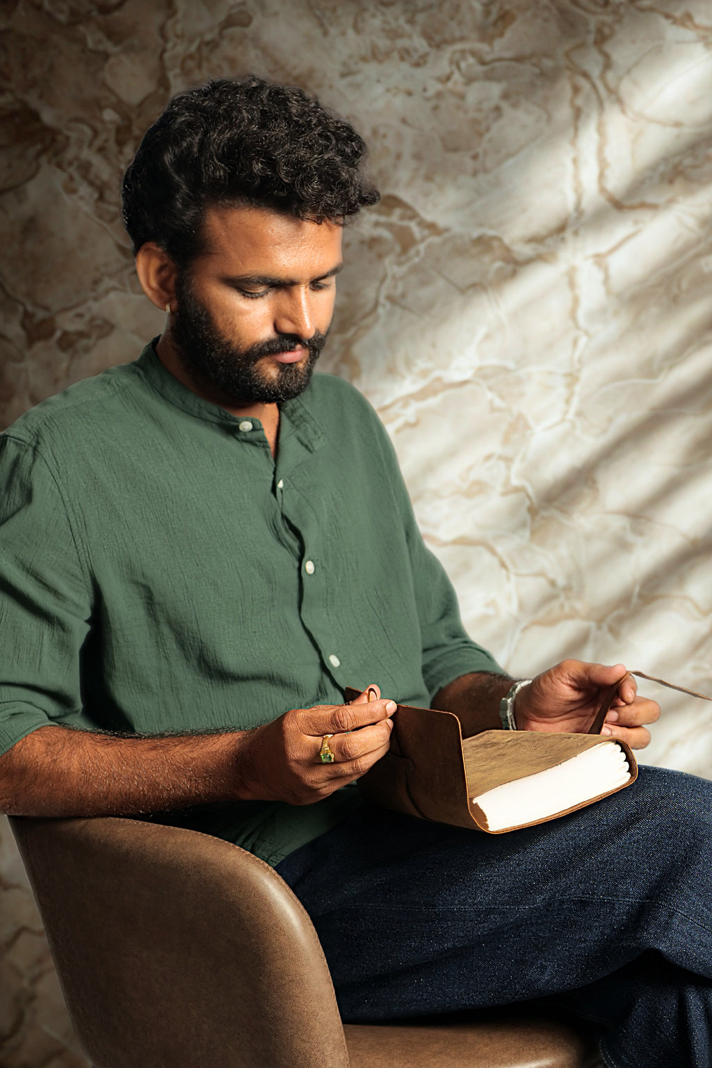 Leather Journals Pages- 200 A5