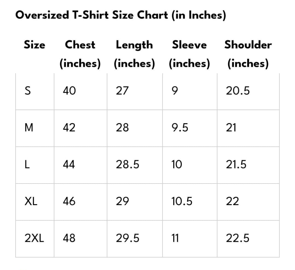 Women’s Black Drop Shoulder T-Shirt – Oversize Fit