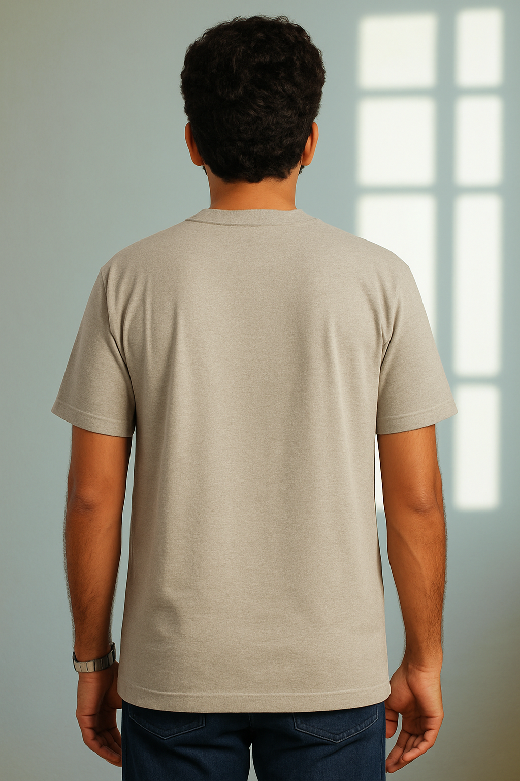 Men's Grey Half-Sleeve T-Shirt - Regular Fit | Kushtug