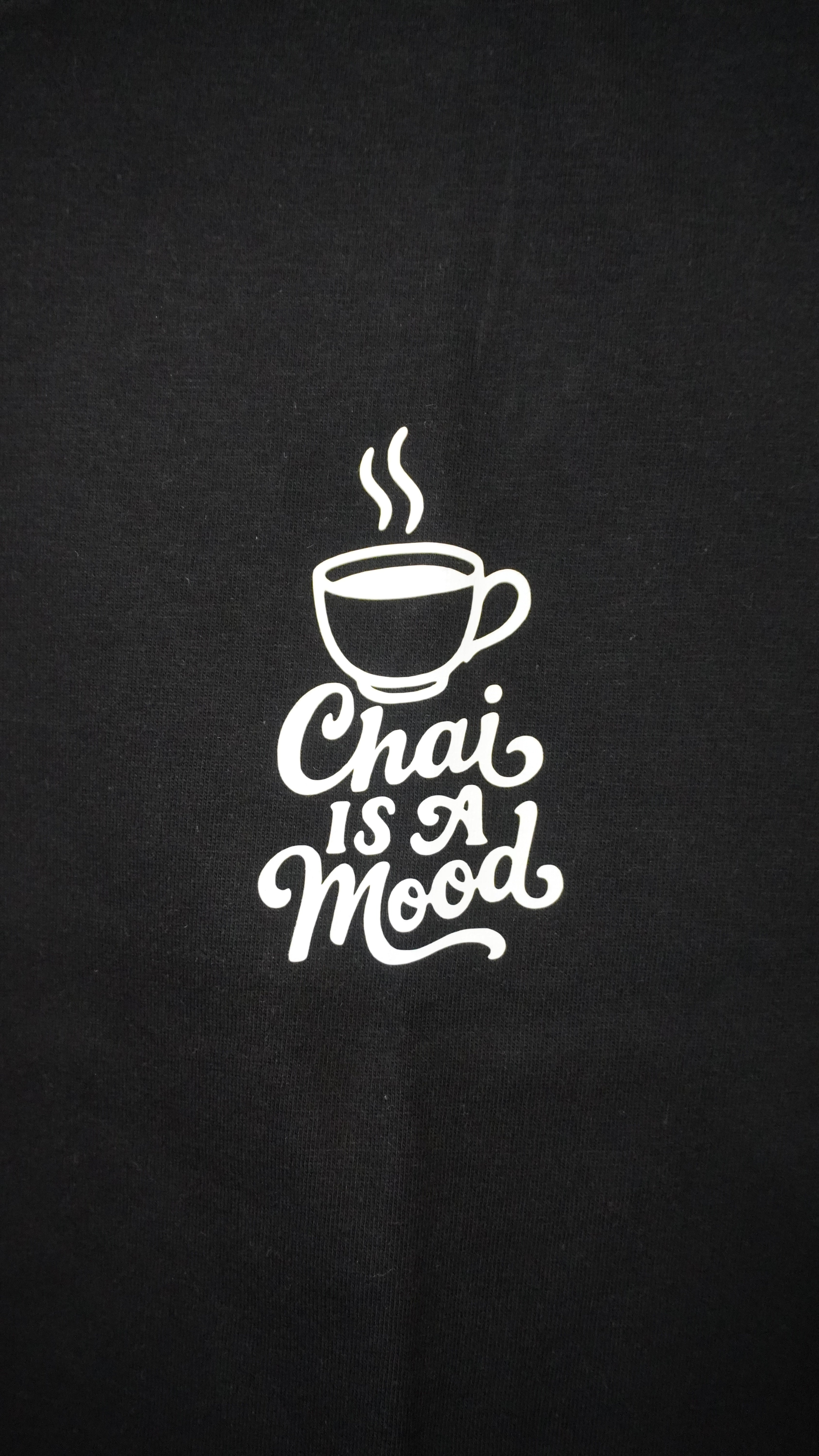 Black Unisex Half Sleeve Round Neck Printed T-Shirt