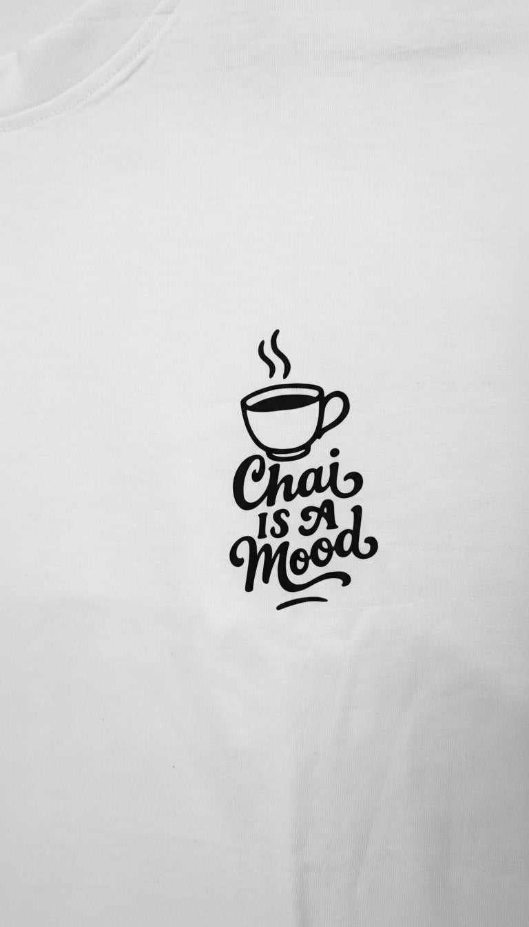 White Unisex Half Sleeve Round Neck Printed T-Shirt