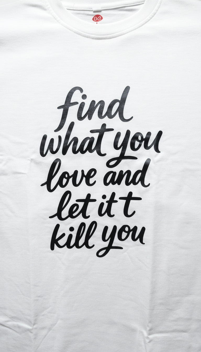 White Unisex Half Sleeve Round Neck Printed T-Shirt